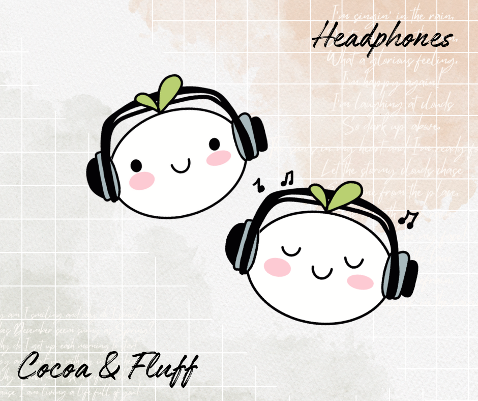Headphones Leafy Planner Icons