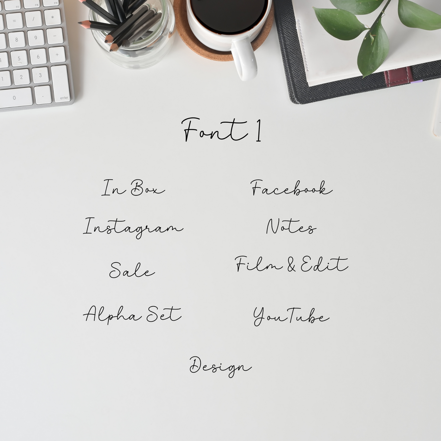 Fancy Planner Scripts Single Font