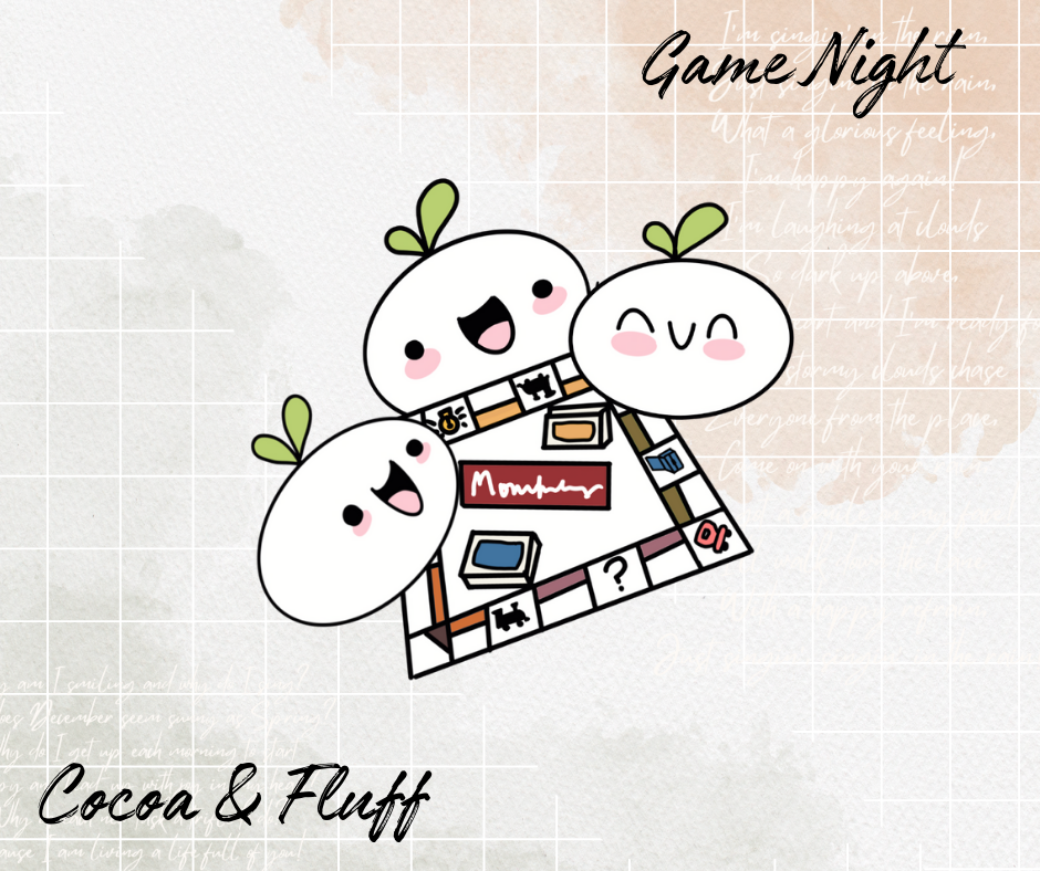 Game Night Leafy Planner Icons