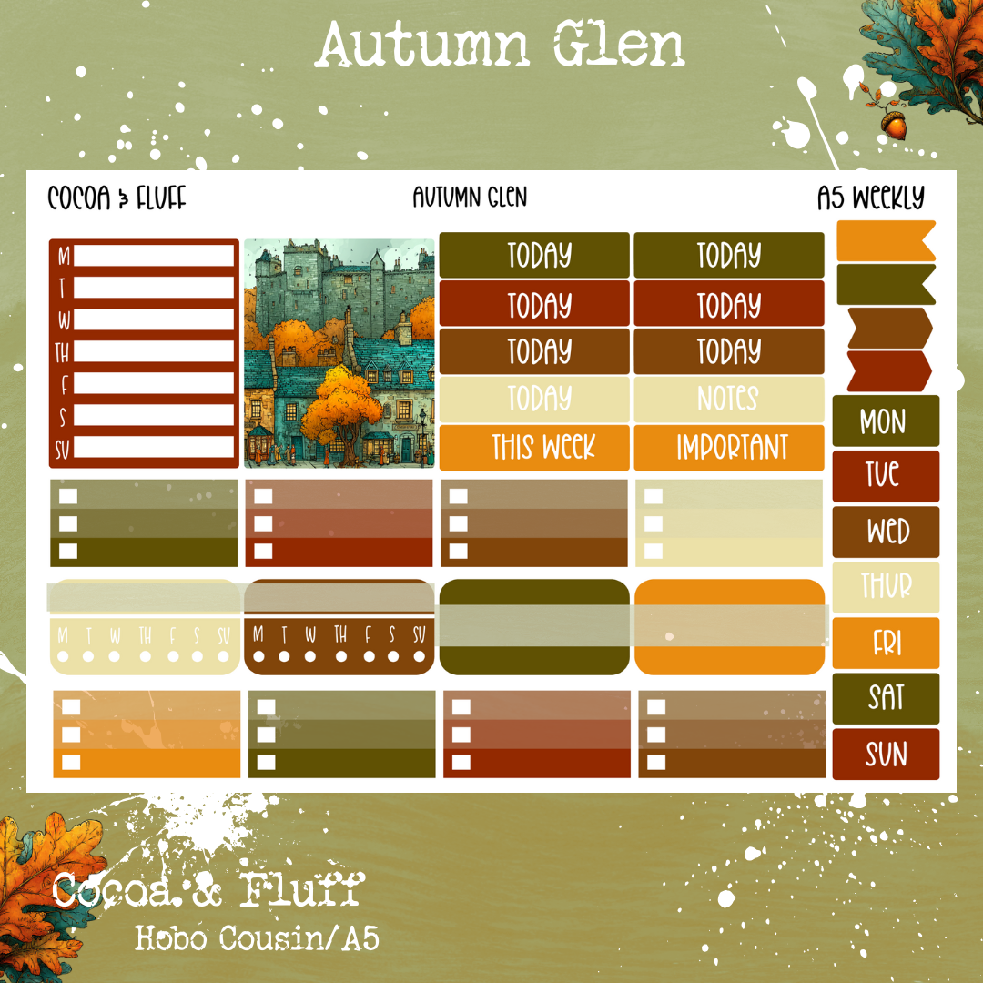 Autumn Glen A5 Weekly Kit