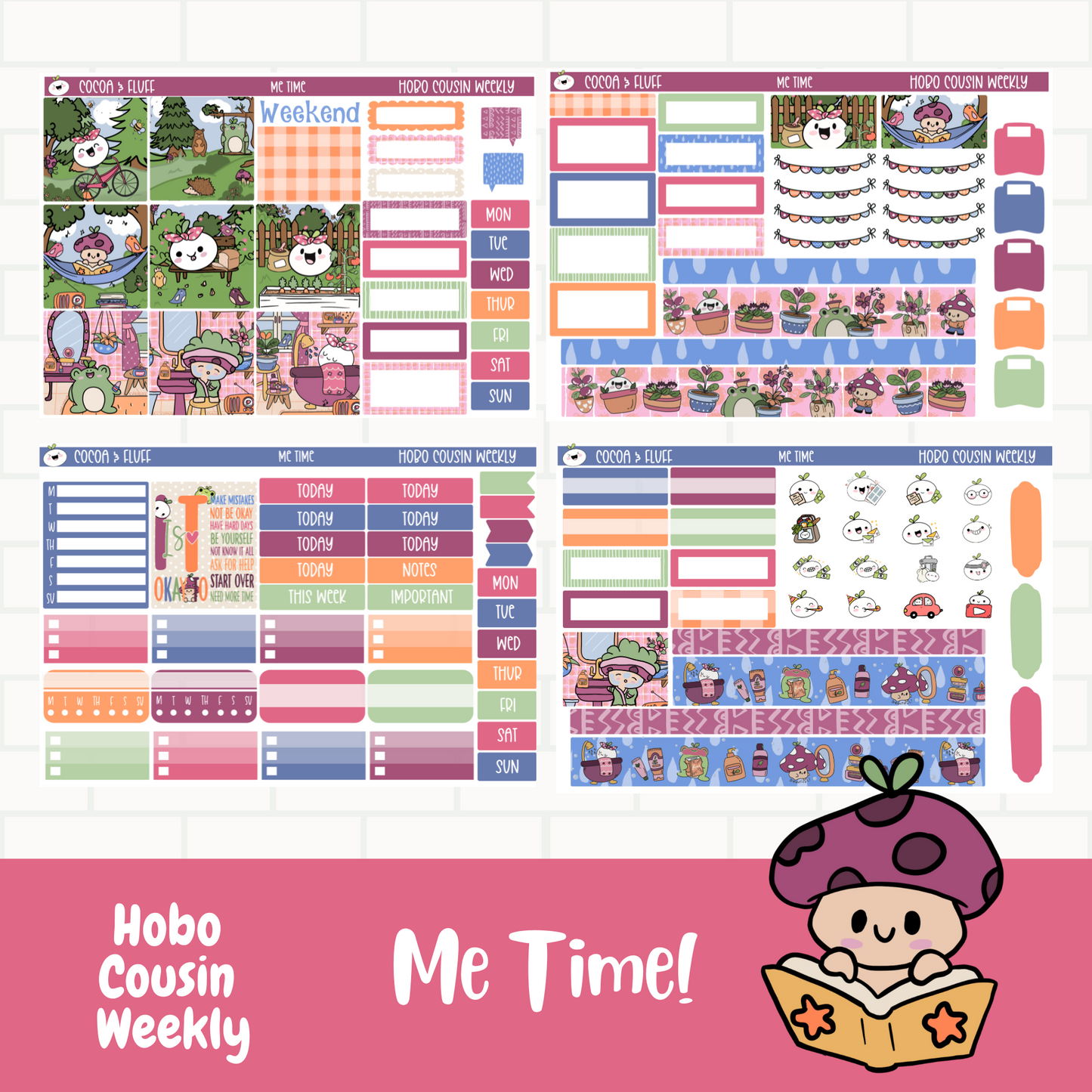 Me Time A5 Weekly Sticker Kit