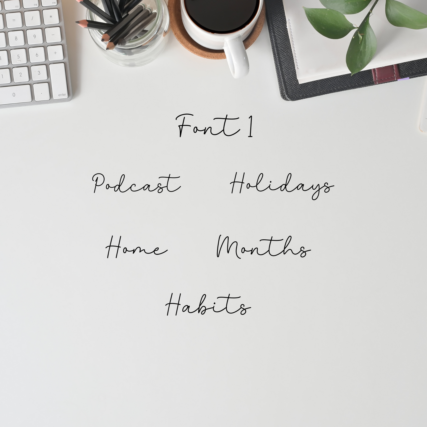 Fancy Planner Scripts Single Font