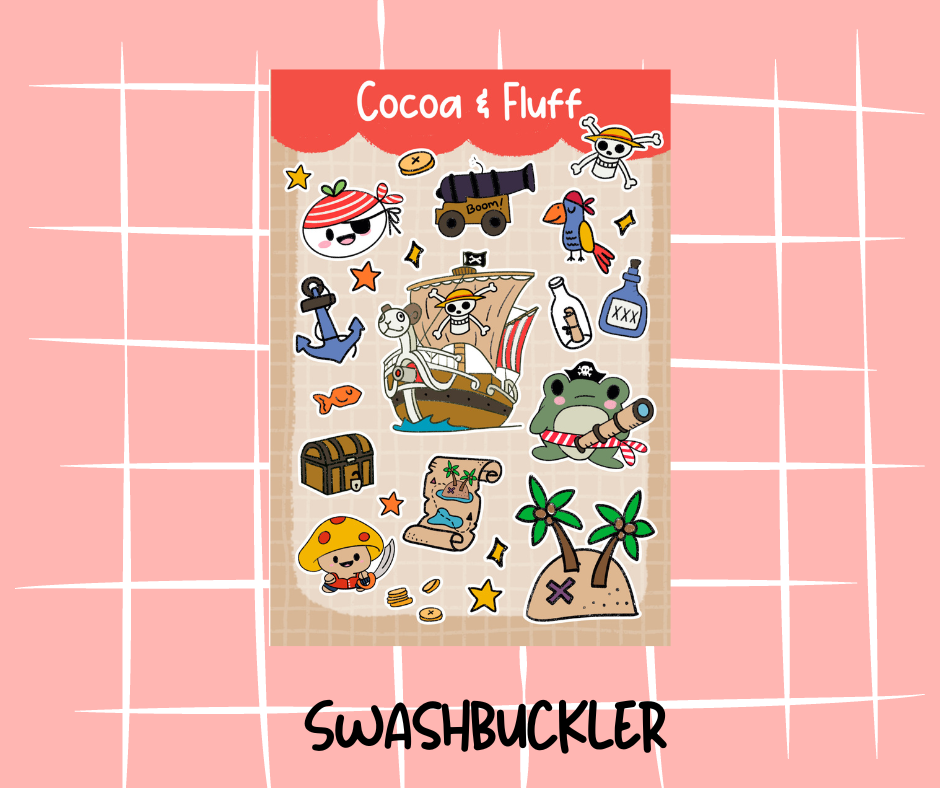 Swashbuckler Sticker Sheet Bundle