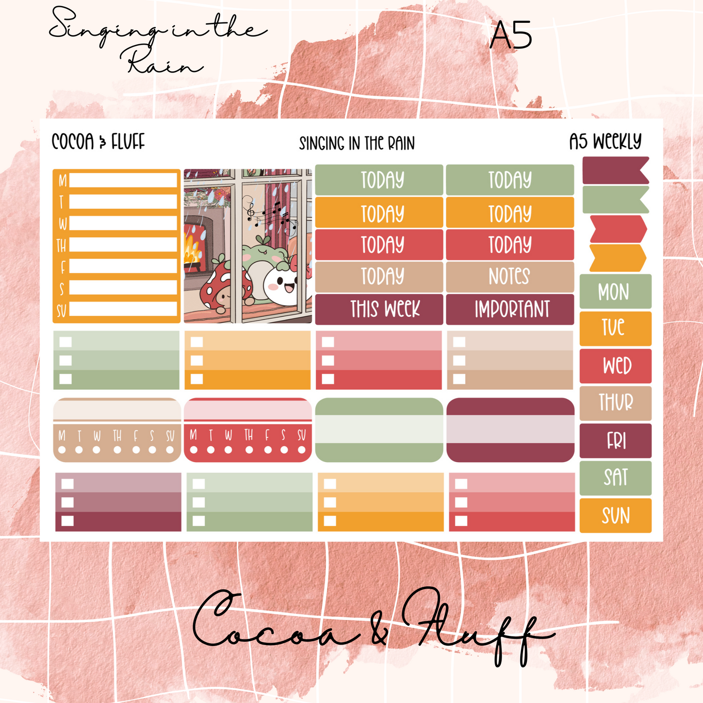 Singing in The Rain Hobonichi Cousin