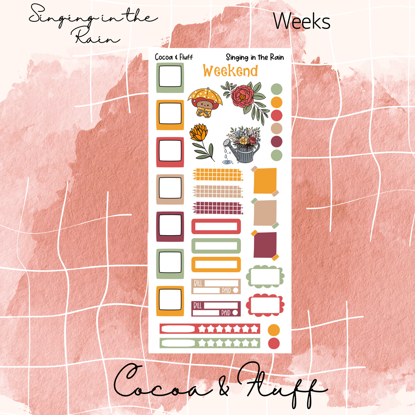 Singing in The Rain Hobonichi Weeks