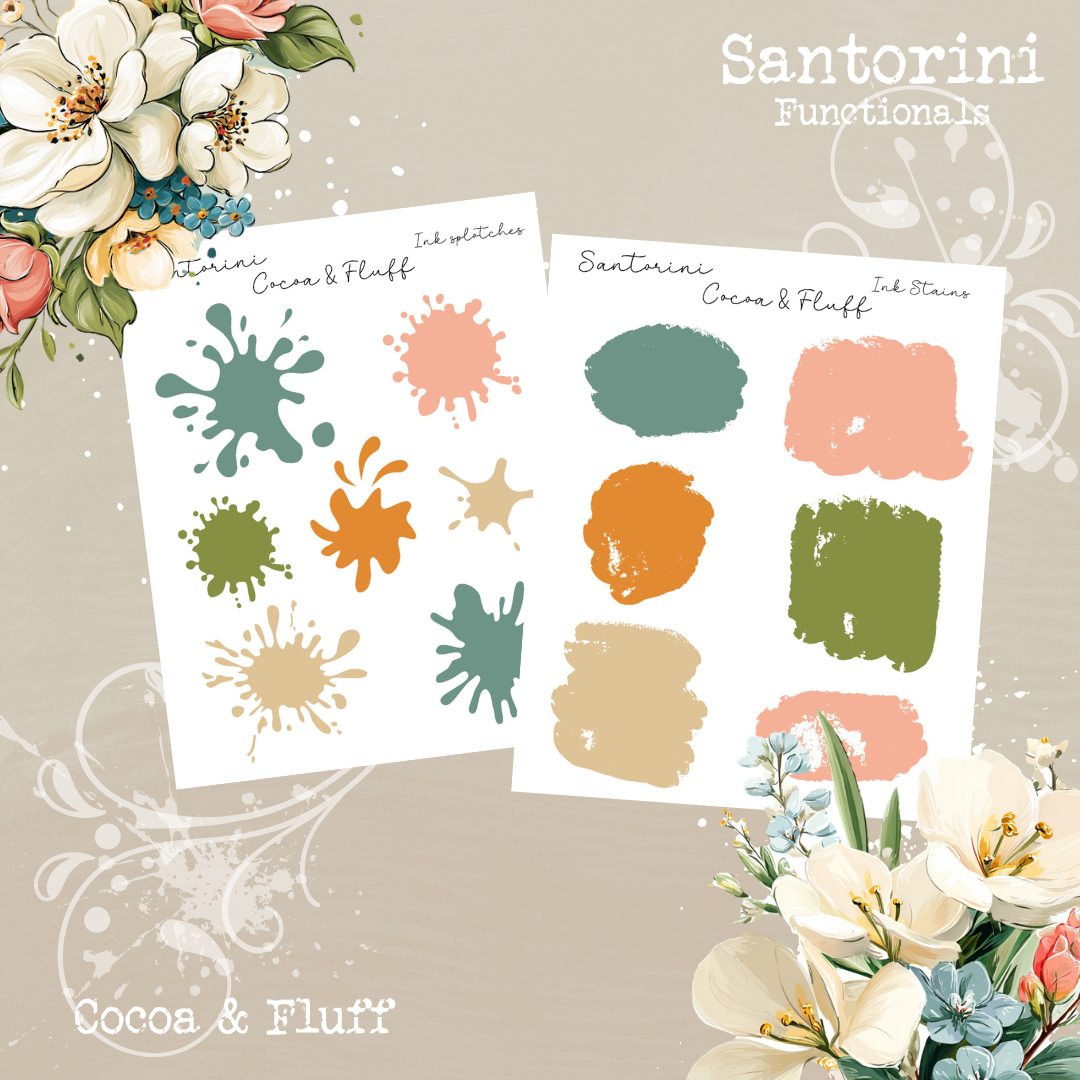 Functional Planner Stickers – Santorini