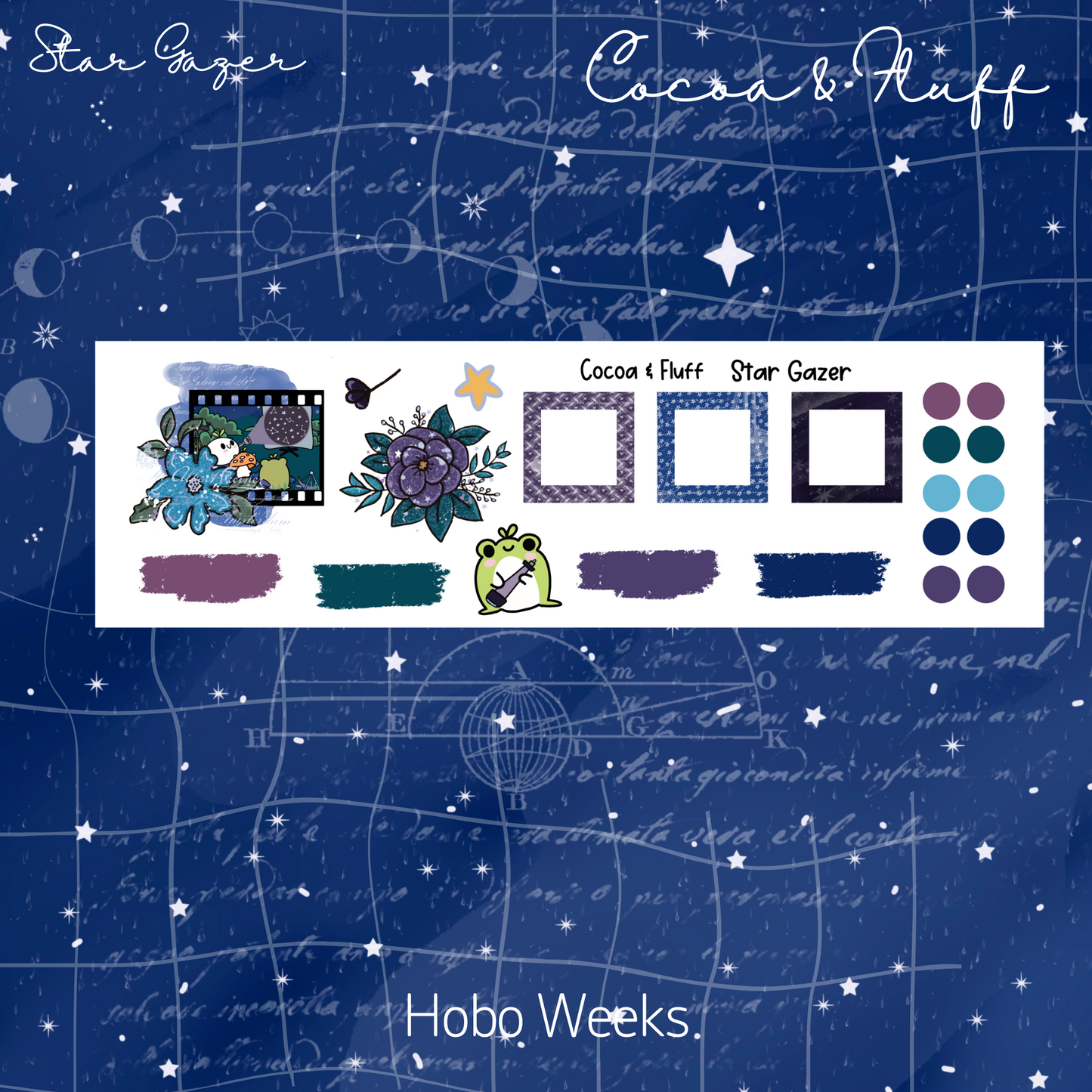 Star Gazer Hobonichi Weeks Weekly Sticker Kit
