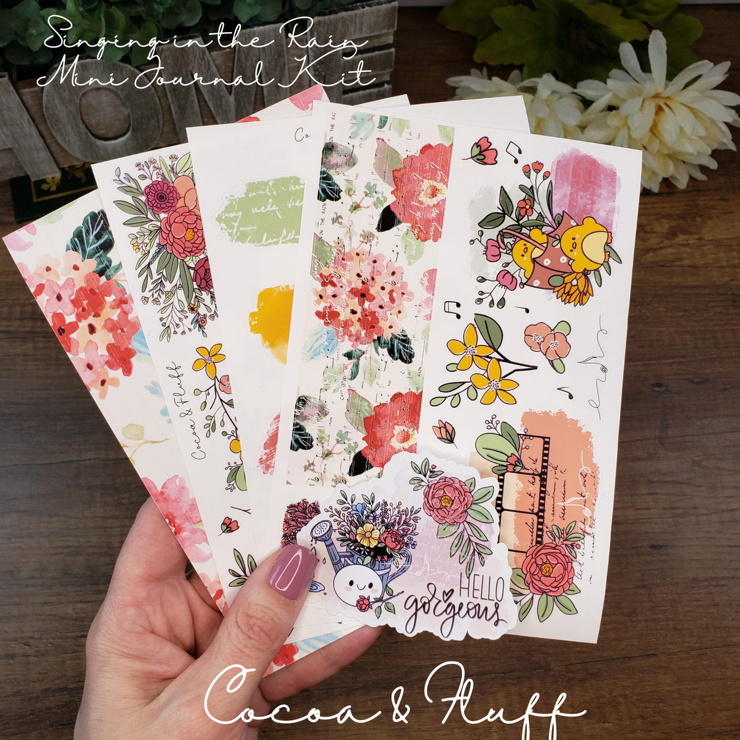 Singing in The Rain Decorative Journaling Bundle
