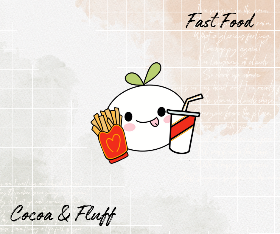 Fast Food Leafy Planner Icons