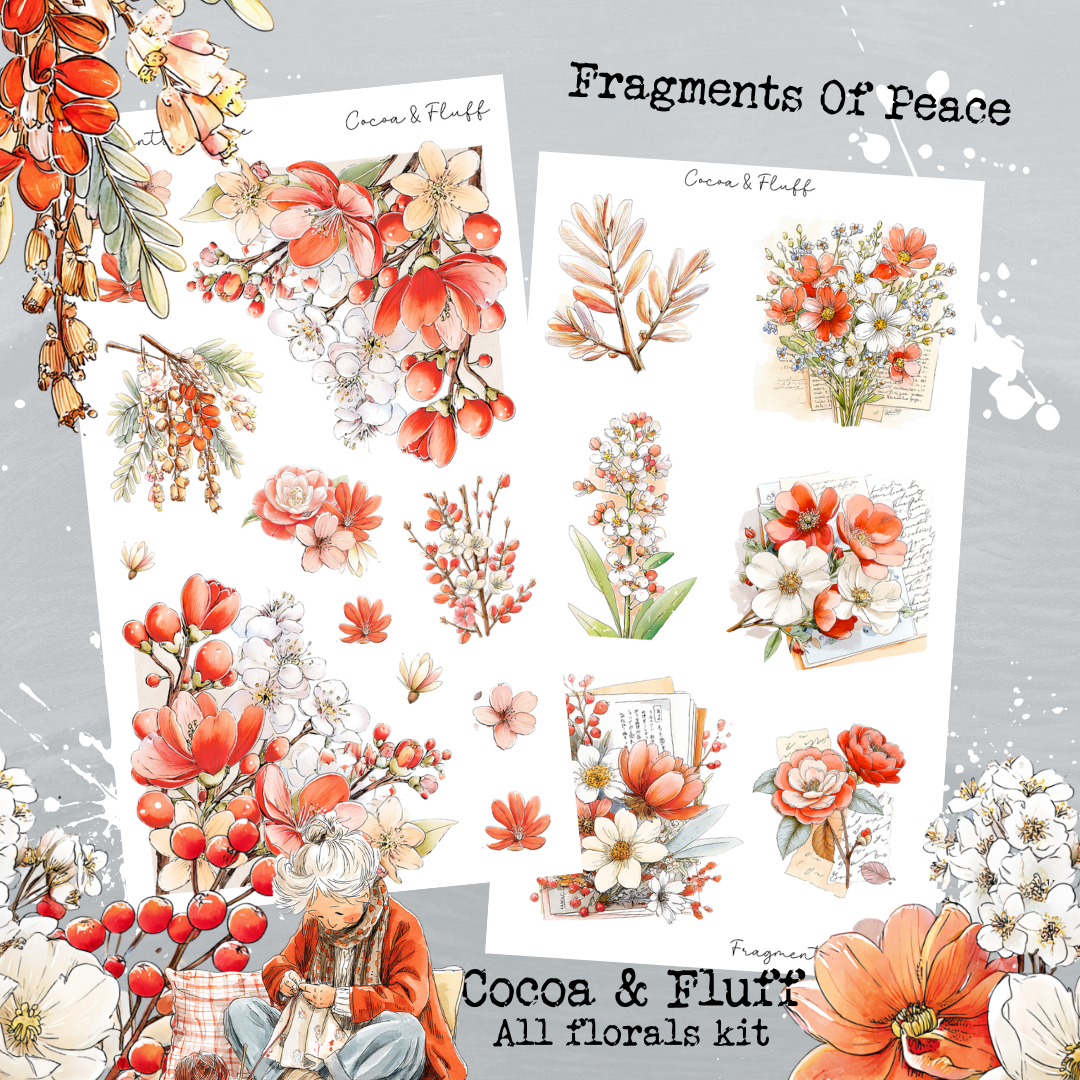 Florals Mini Journaling Kit - Fragments of Peace