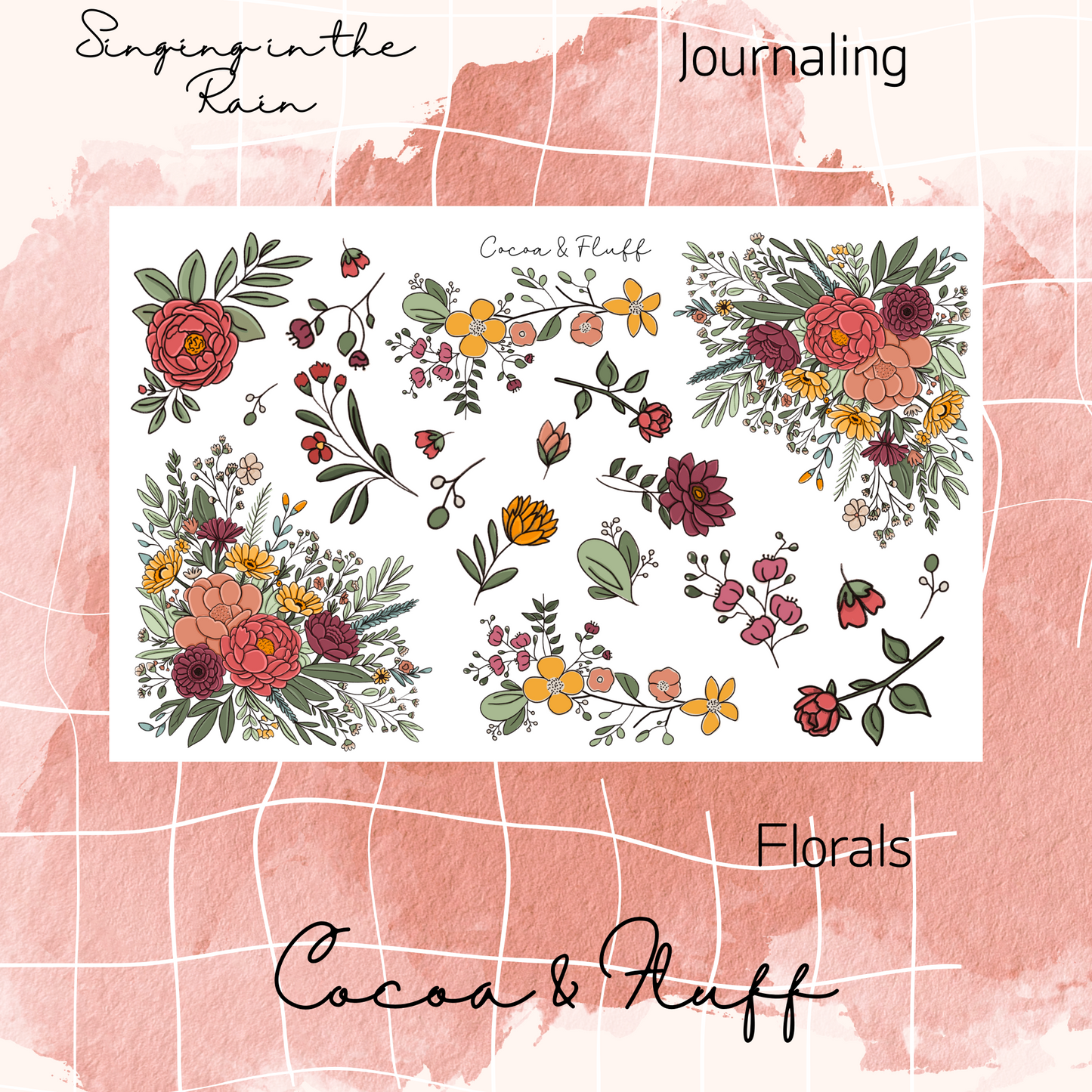 Singing in The Rain Decorative Journaling Bundle