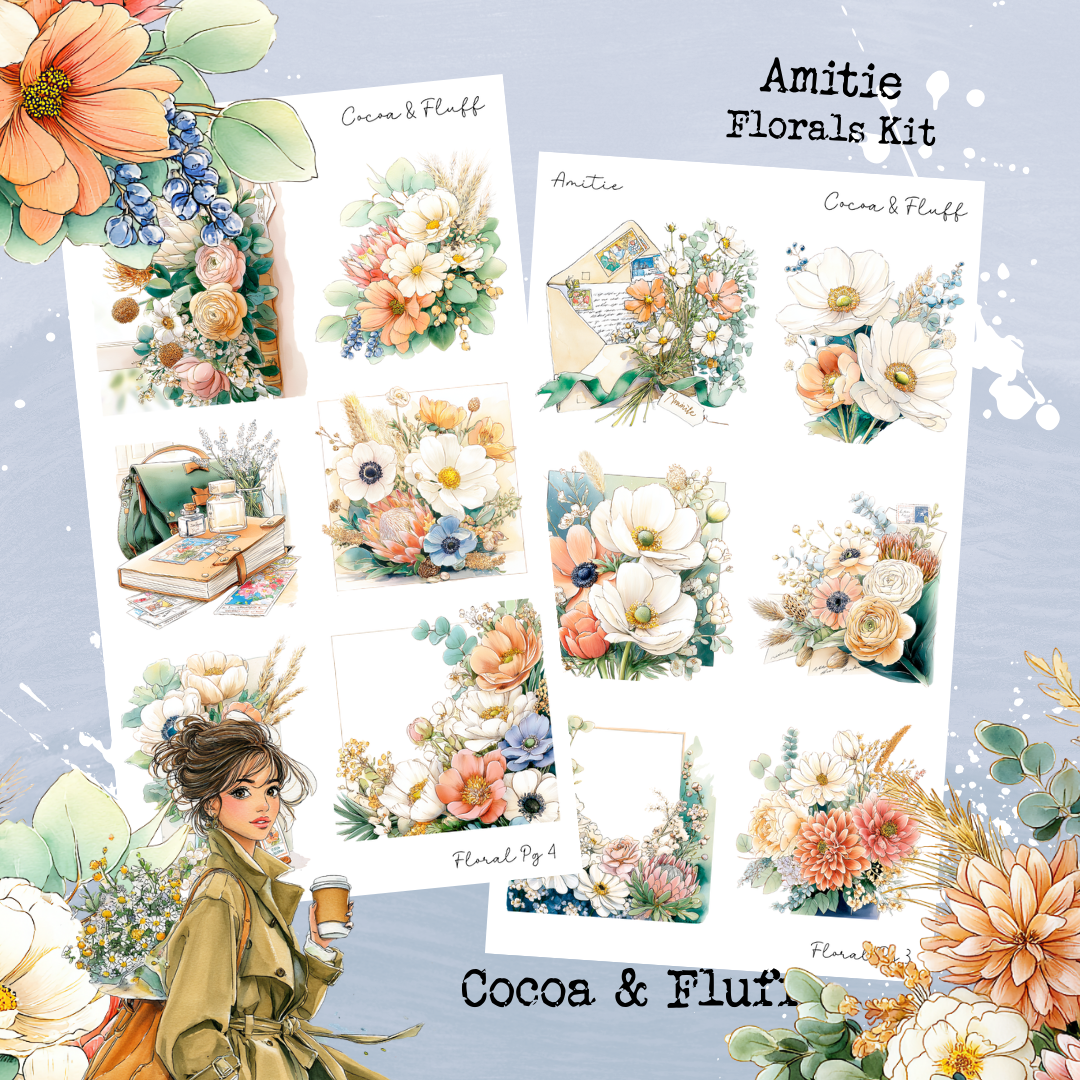Florals Mini Journaling Kit - Amitie