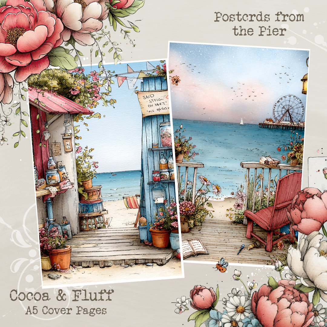 A5 Cover Sheets - NEW ITEM - Postcards from the Pier