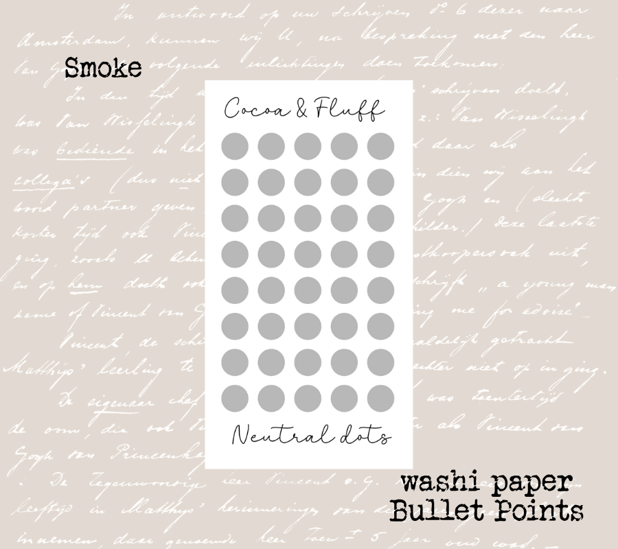 Bullet Point Stickers for Journals & Planners