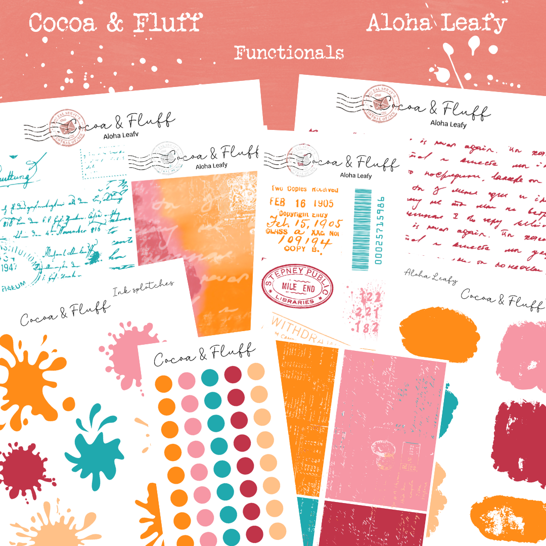 Functional Planner Stickers – Aloha Leafy