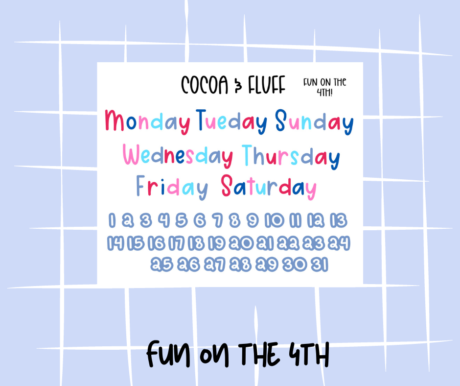 Fun On The 4th Sticker Sheet