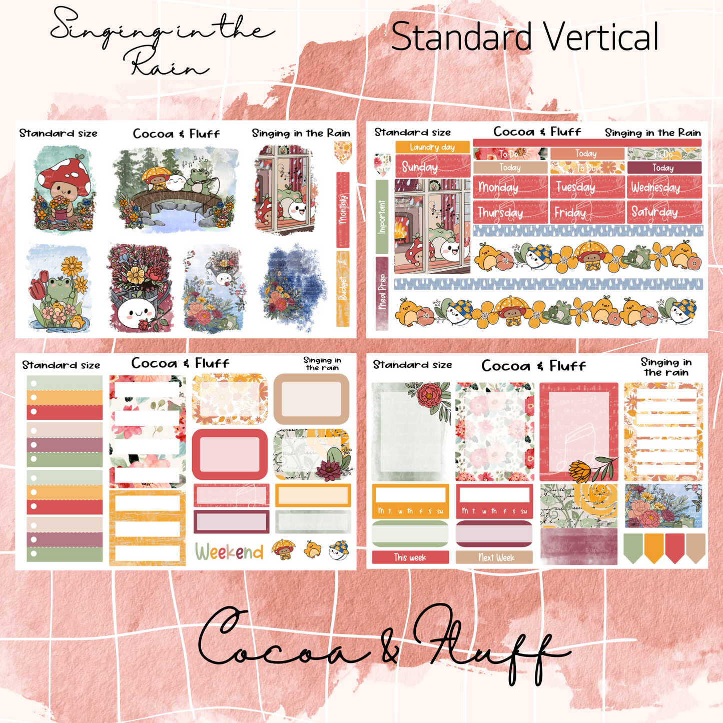 Singing in The Rain Standard Vertical Mini Kit
