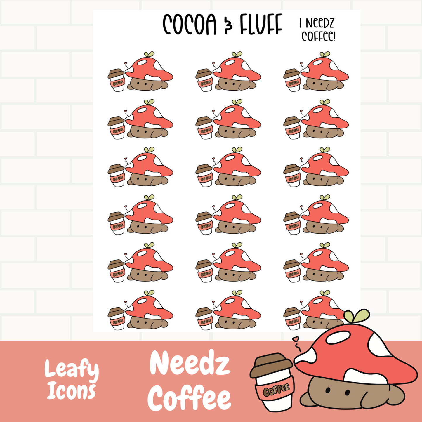 Need Coffee Planner Icons