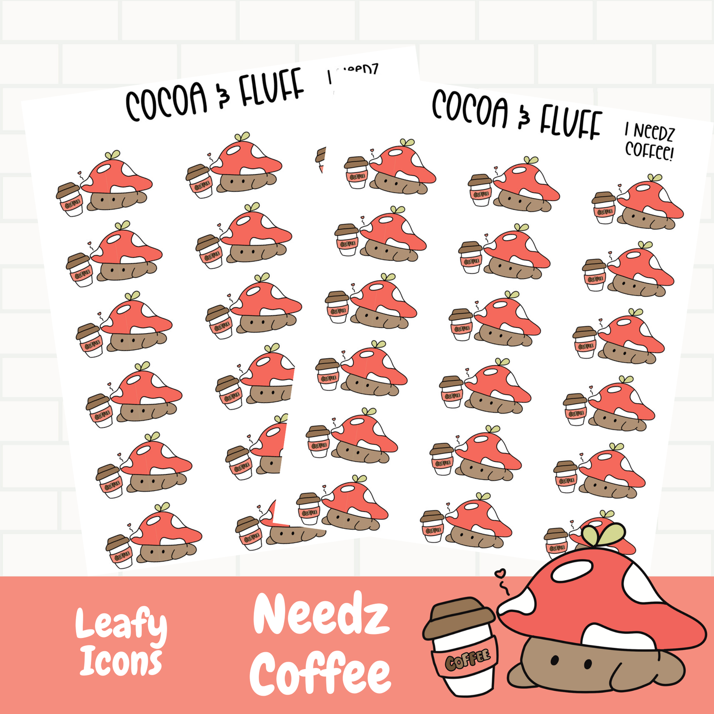 Need Coffee Planner Icons