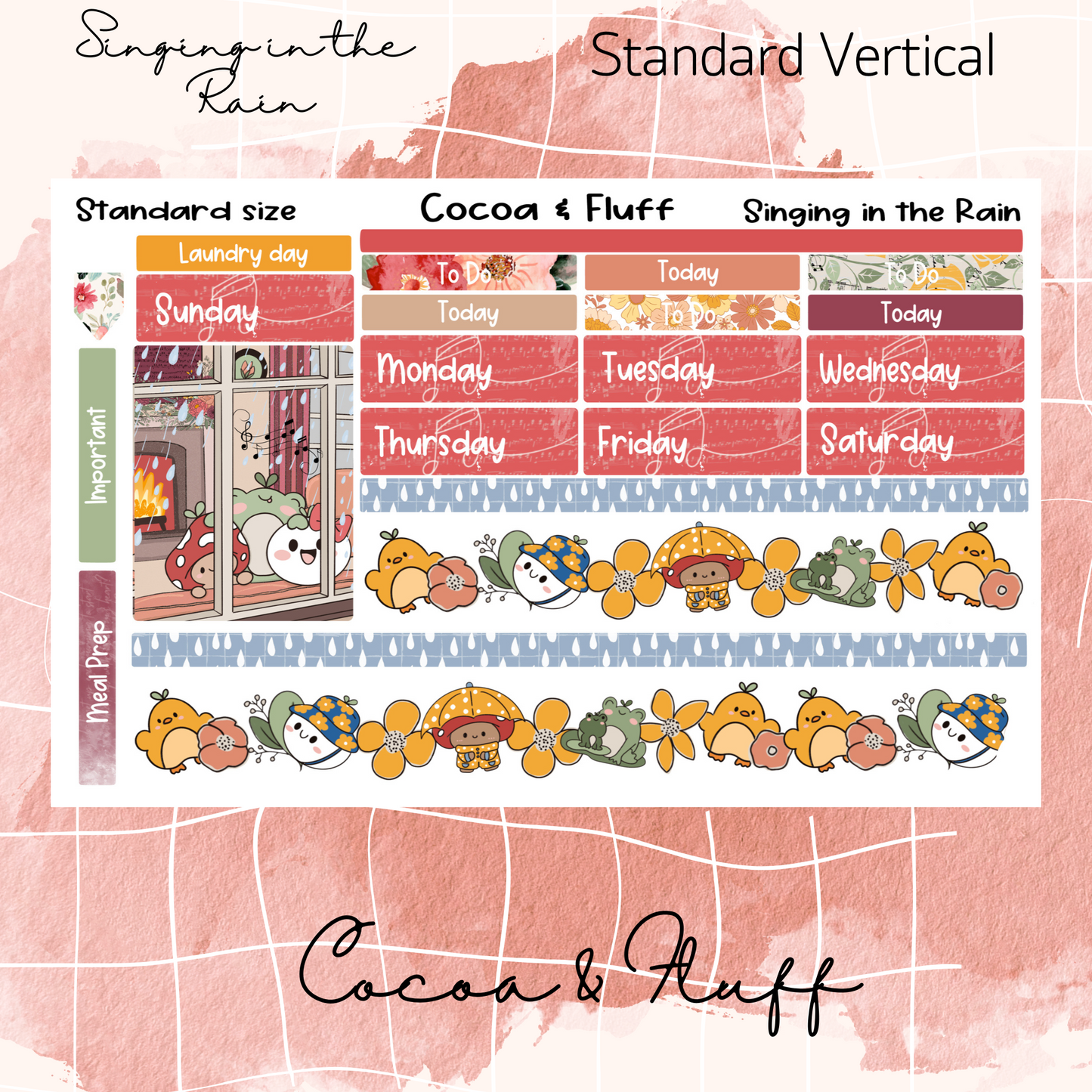 Singing in The Rain Standard Vertical Mini Kit