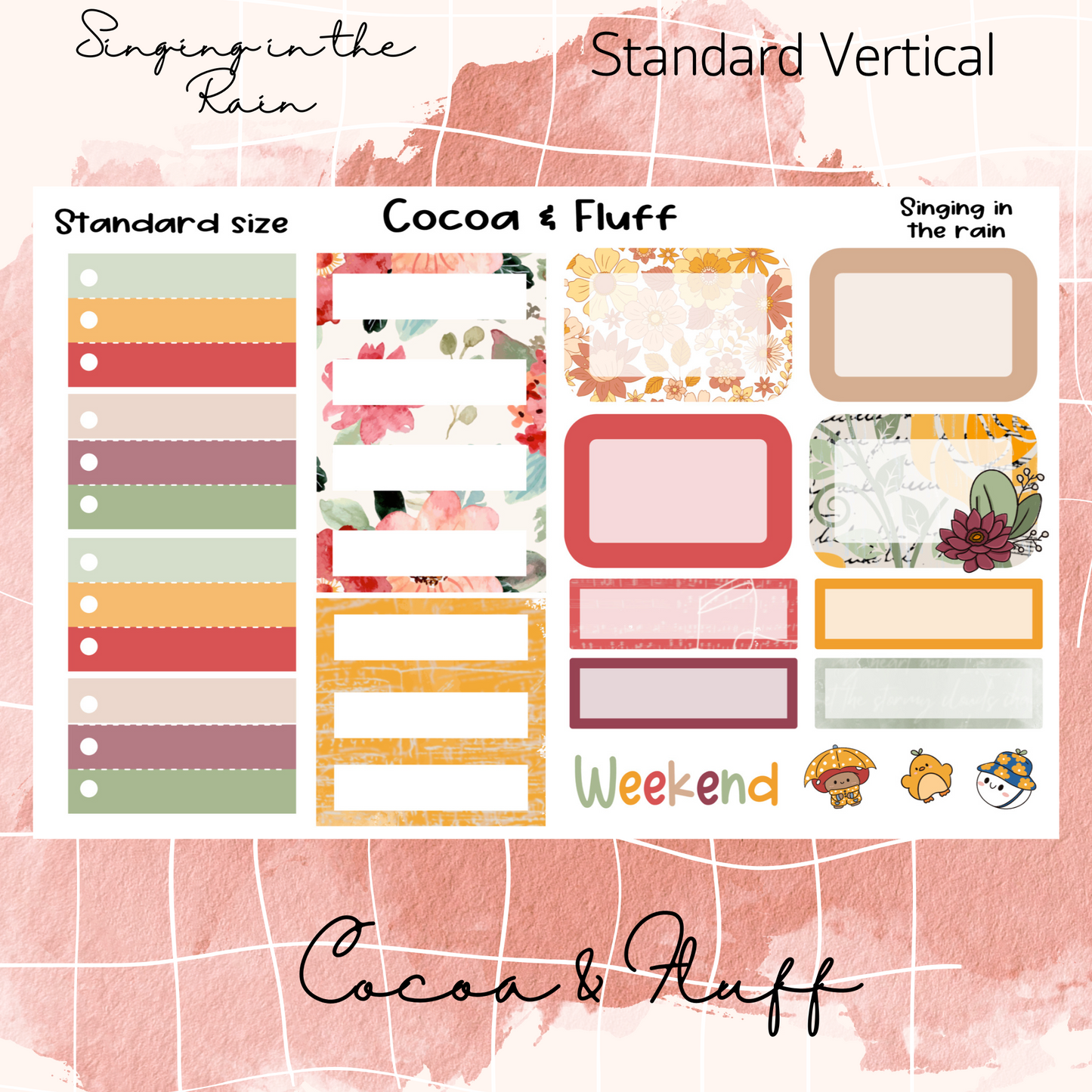 Singing in The Rain Standard Vertical Mini Kit