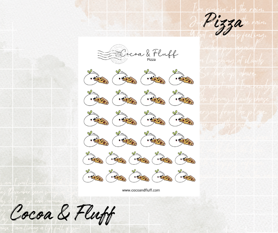 Pizza Leafy Planner Icons