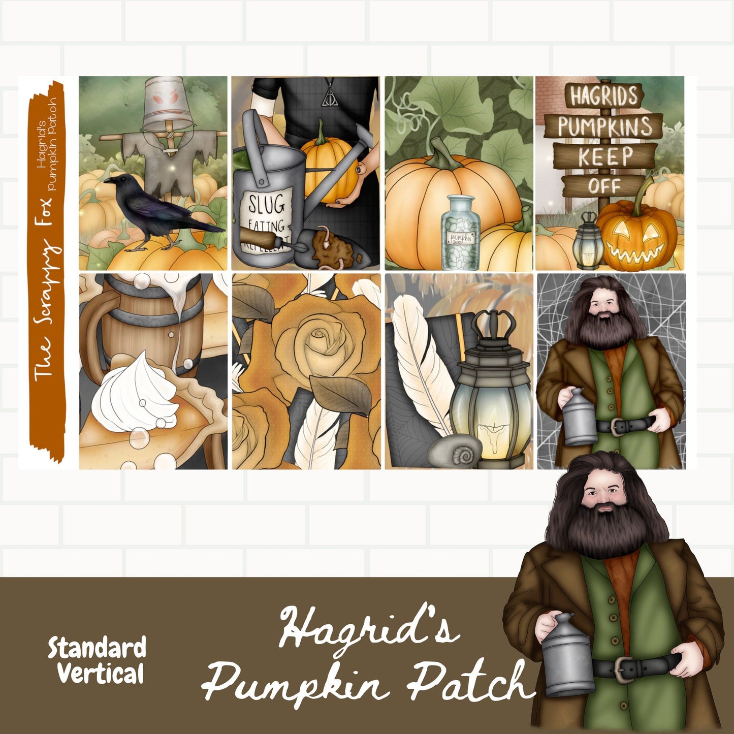 Keeper of the Keys Pumpkin Patch Standard Vertical Weekly Sticker Kit