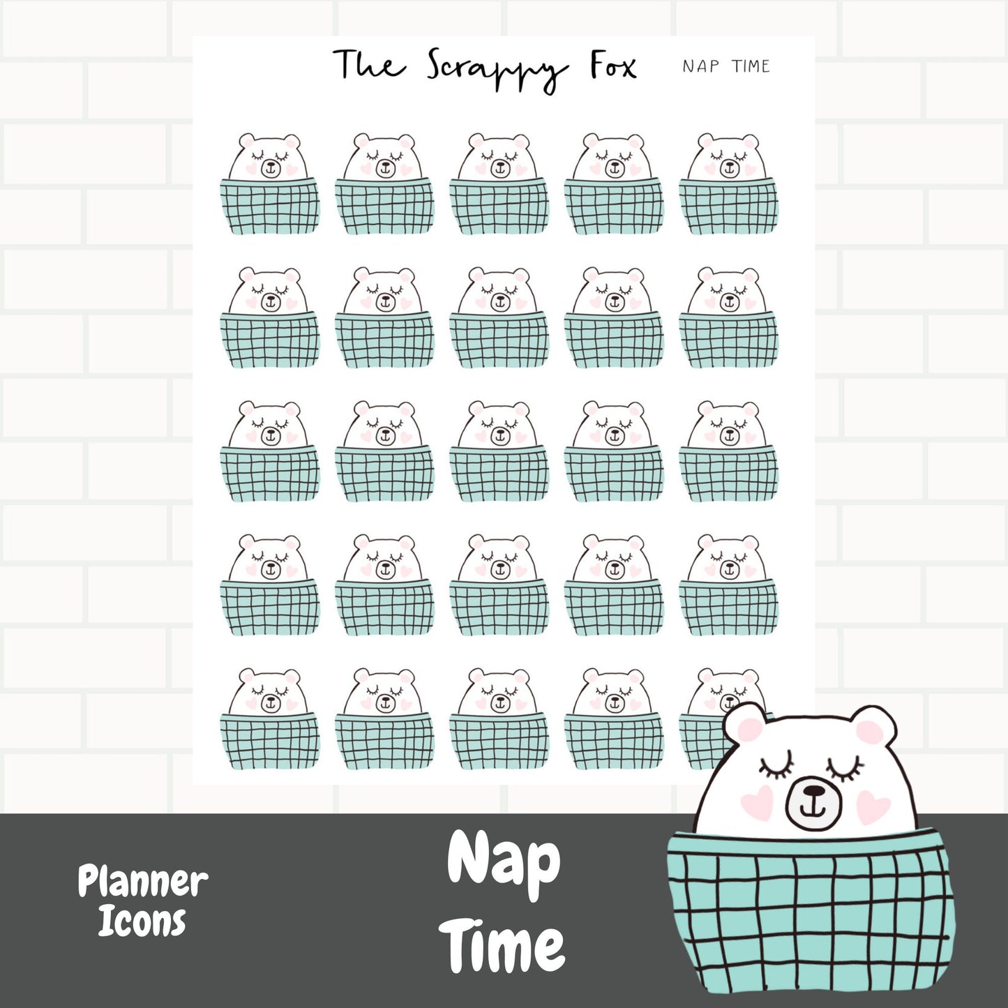 Nap Time Planner Icons