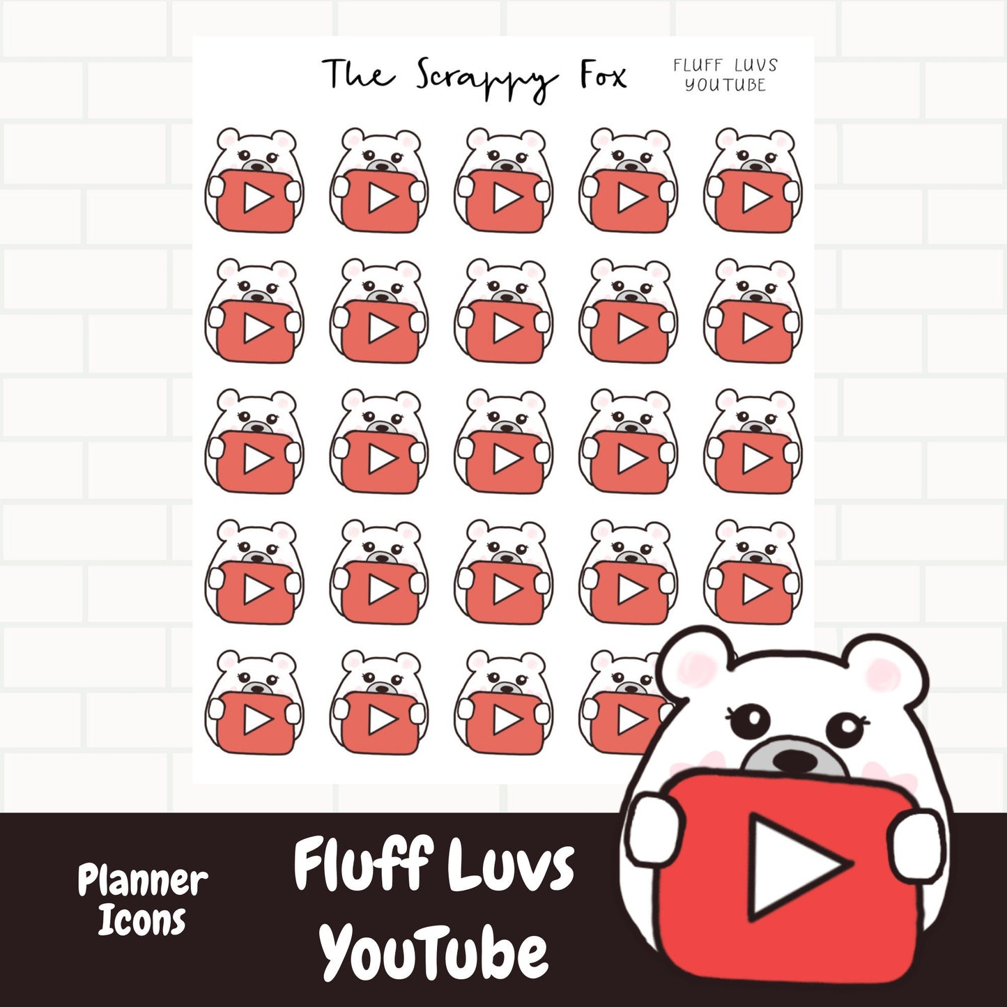 YouTube Planner Icons