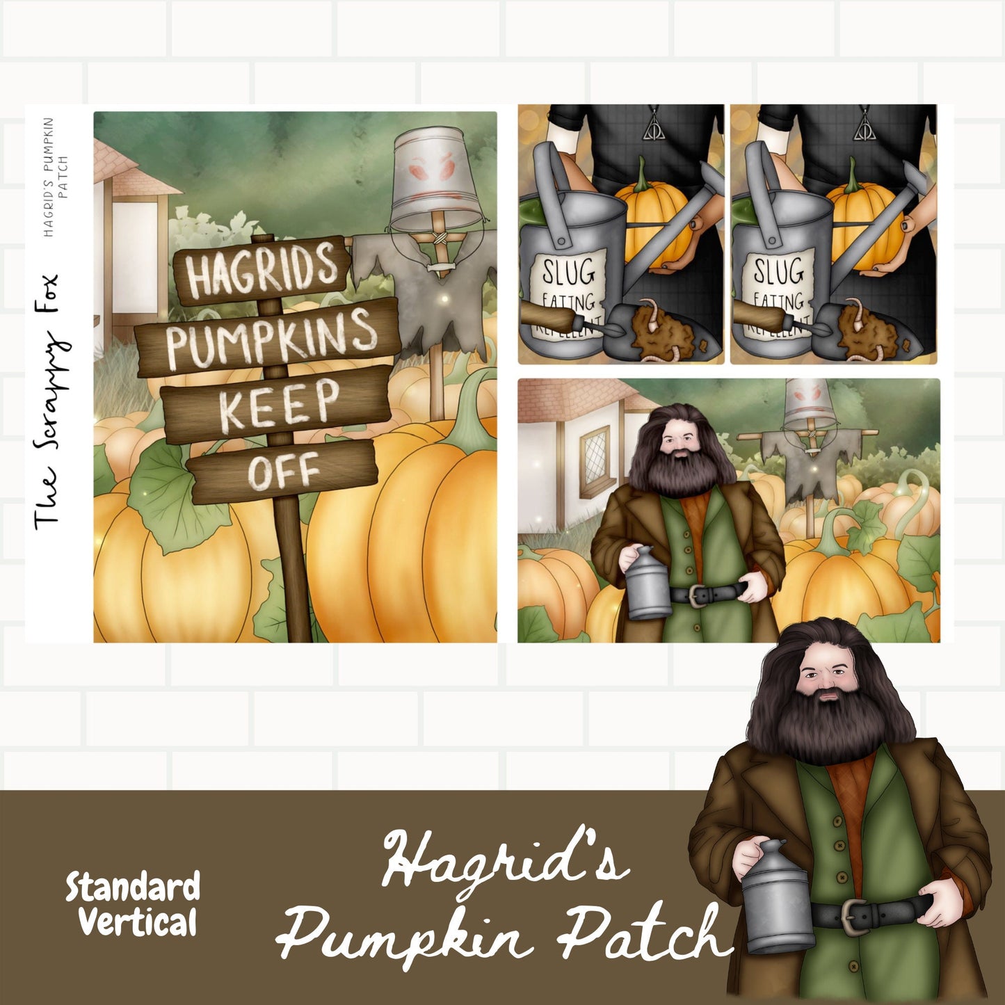 Keeper of the Keys Pumpkin Patch Standard Vertical Weekly Sticker Kit