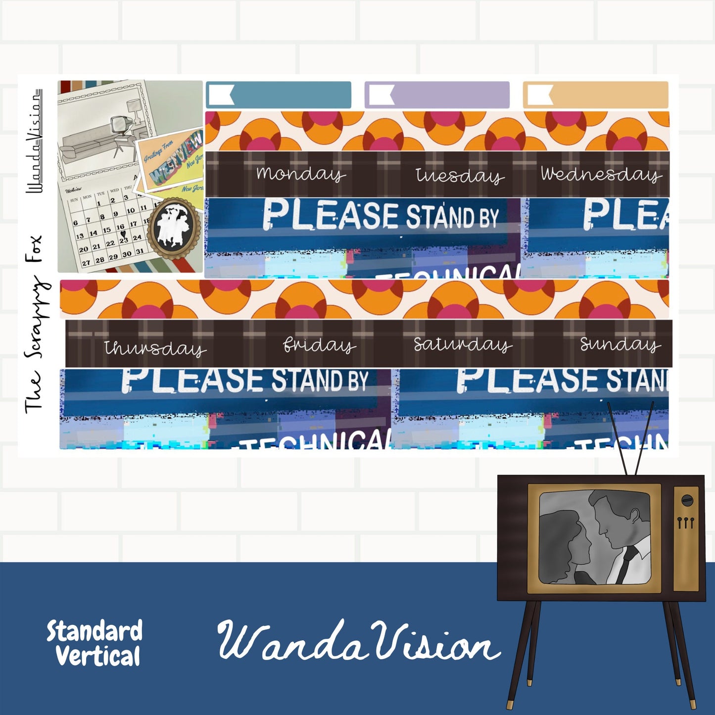 Wanda Standard Vertical Weekly Sticker Kit