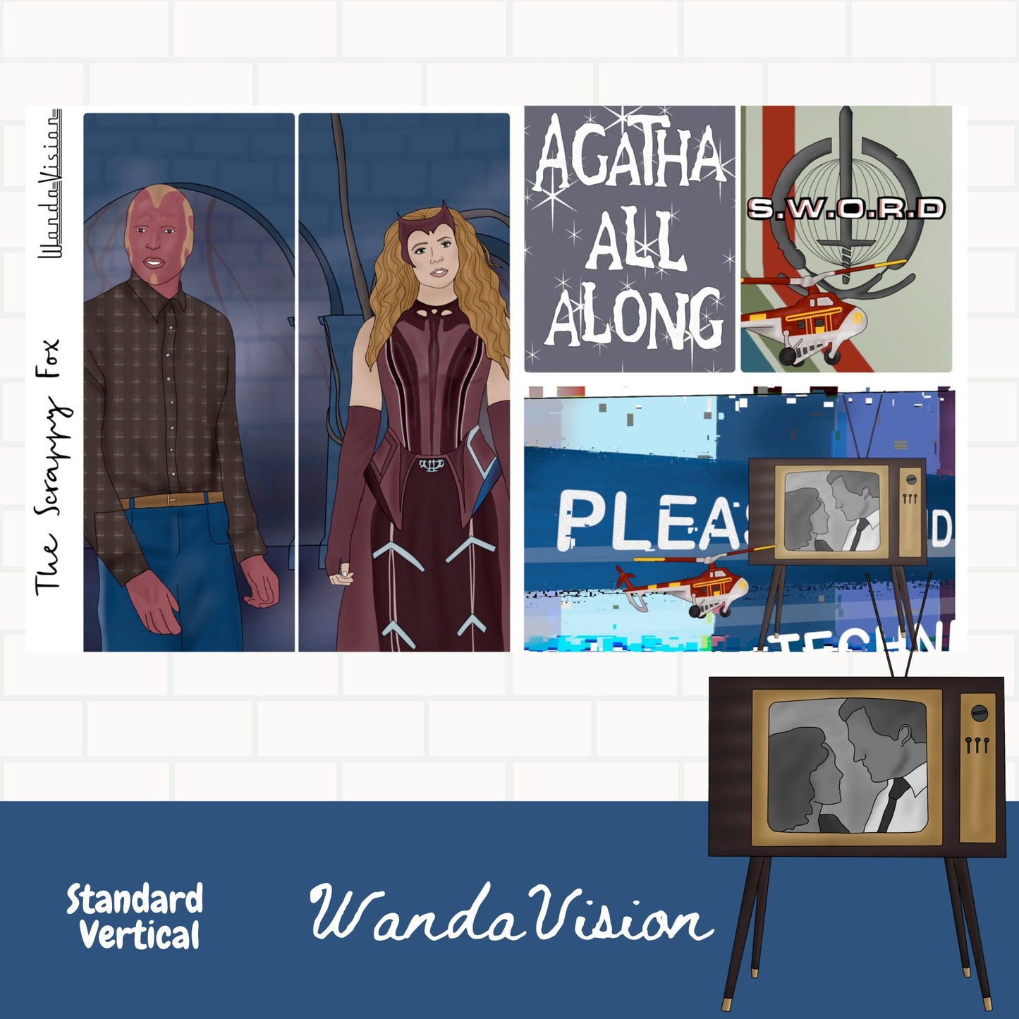 Wanda Standard Vertical Weekly Sticker Kit