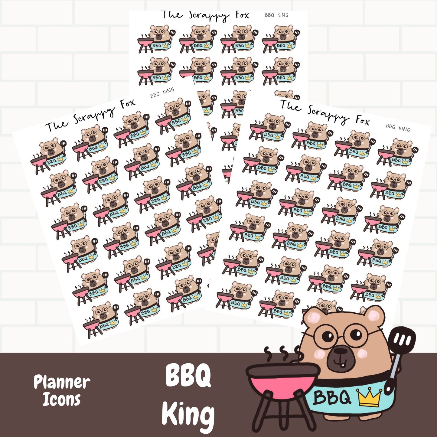 BBQ Doodle Planner Icons
