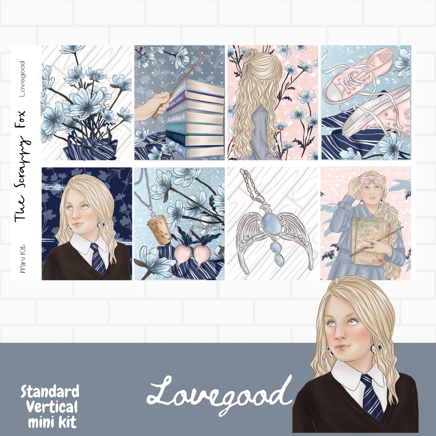 Lovegood Standard Vertical Weekly Sticker Kit