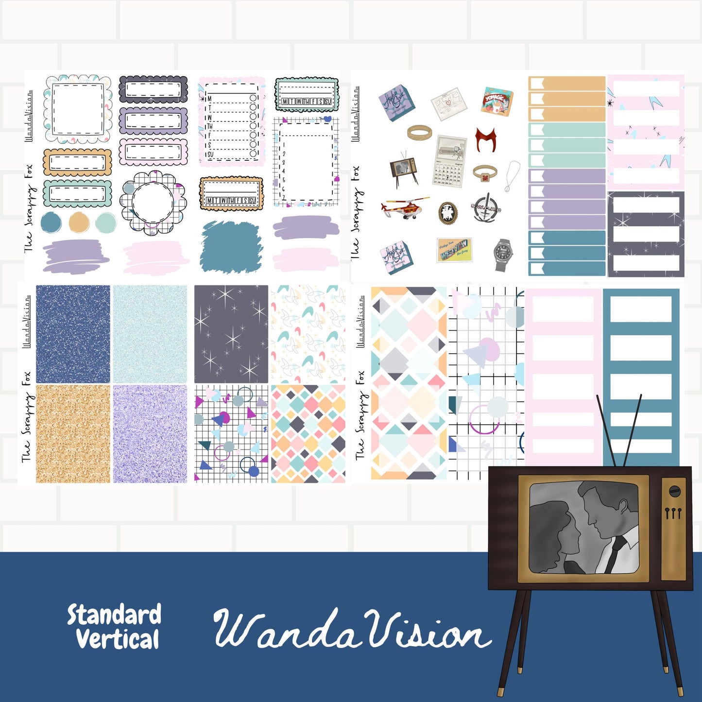 Wanda Standard Vertical Weekly Sticker Kit