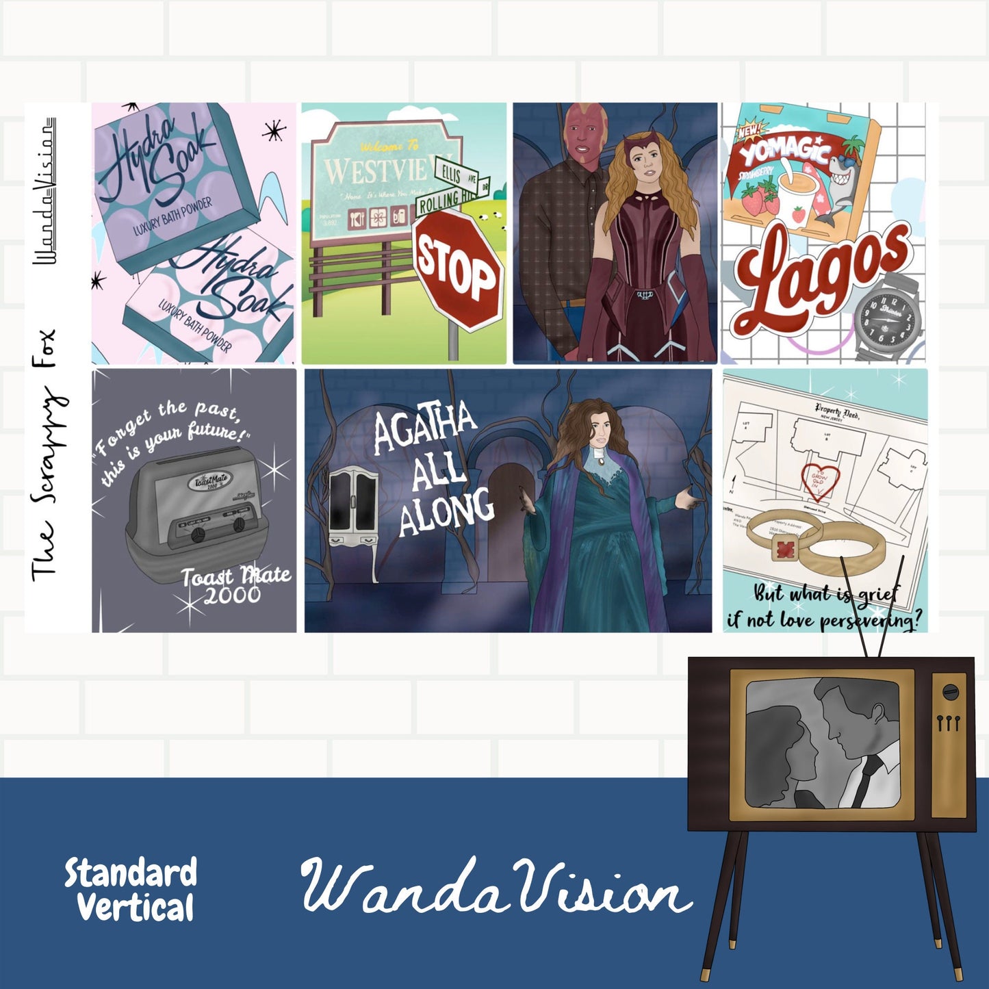 Wanda Standard Vertical Weekly Sticker Kit