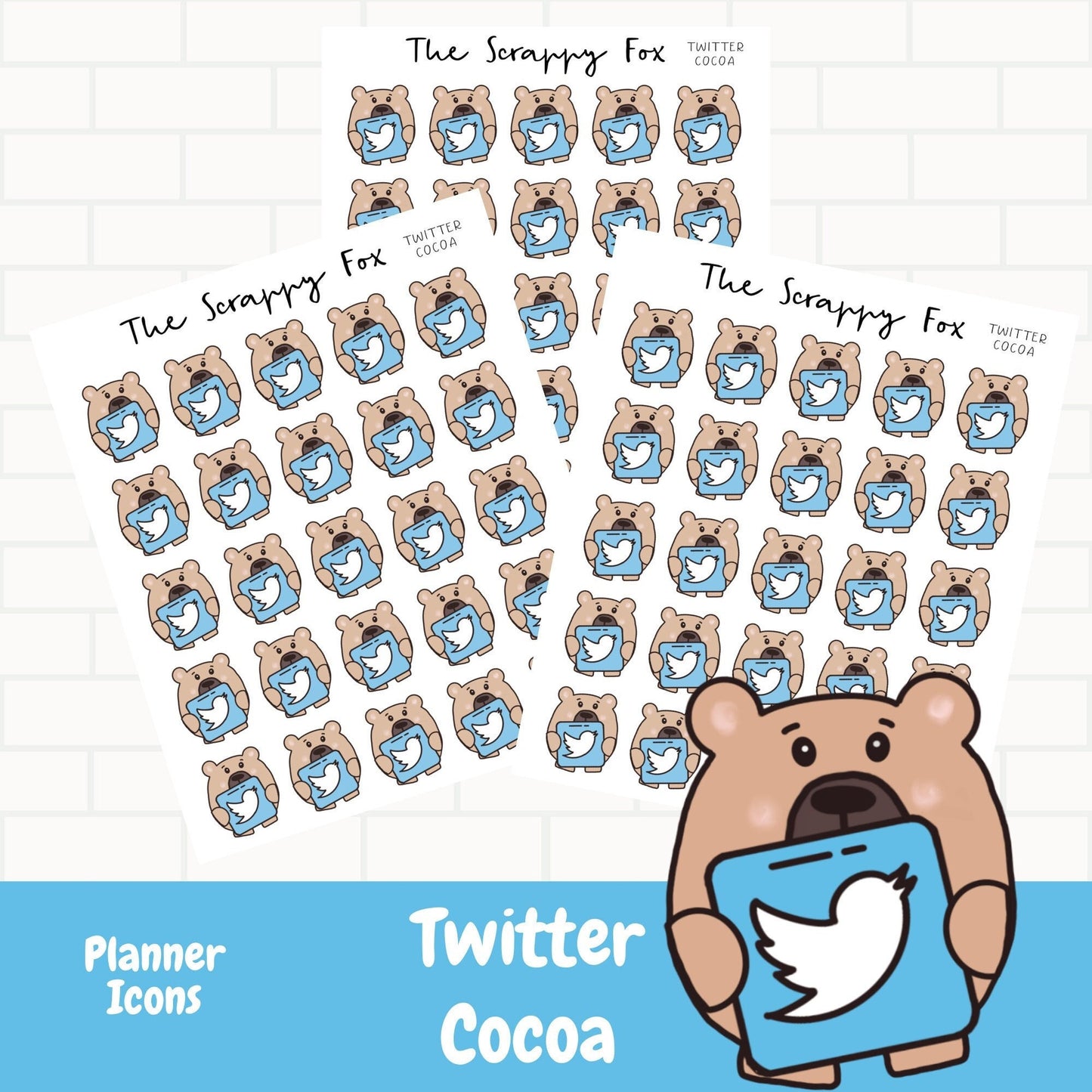 Twitter Bears Planner Icons