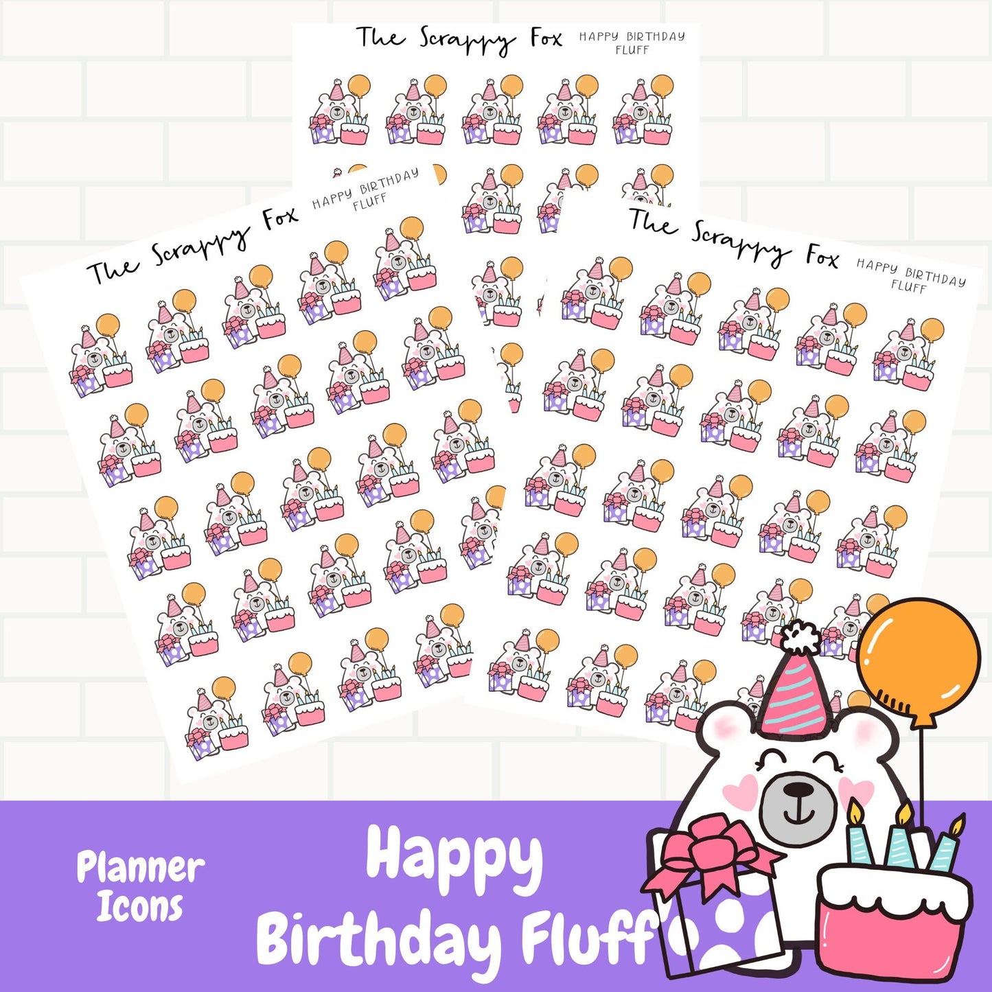 Birthday Planner Icons