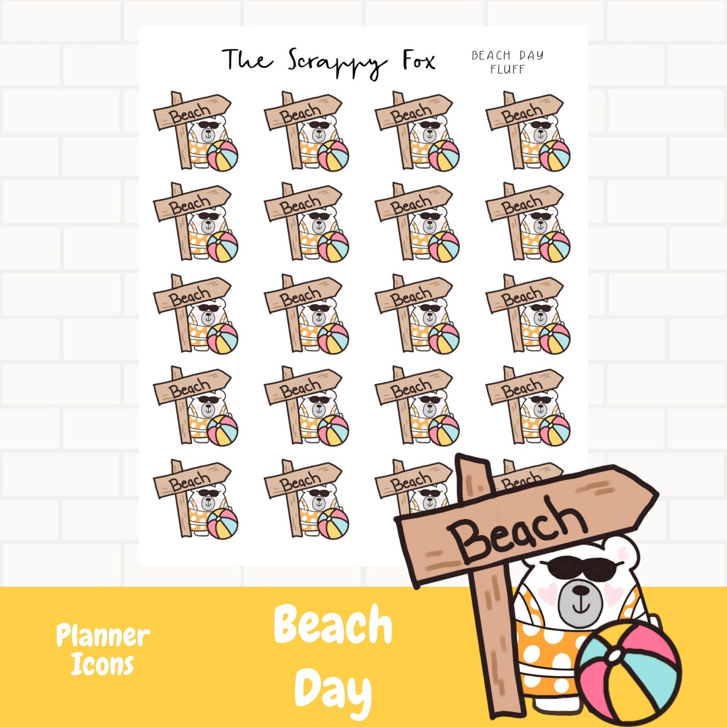 Beach planner Icons