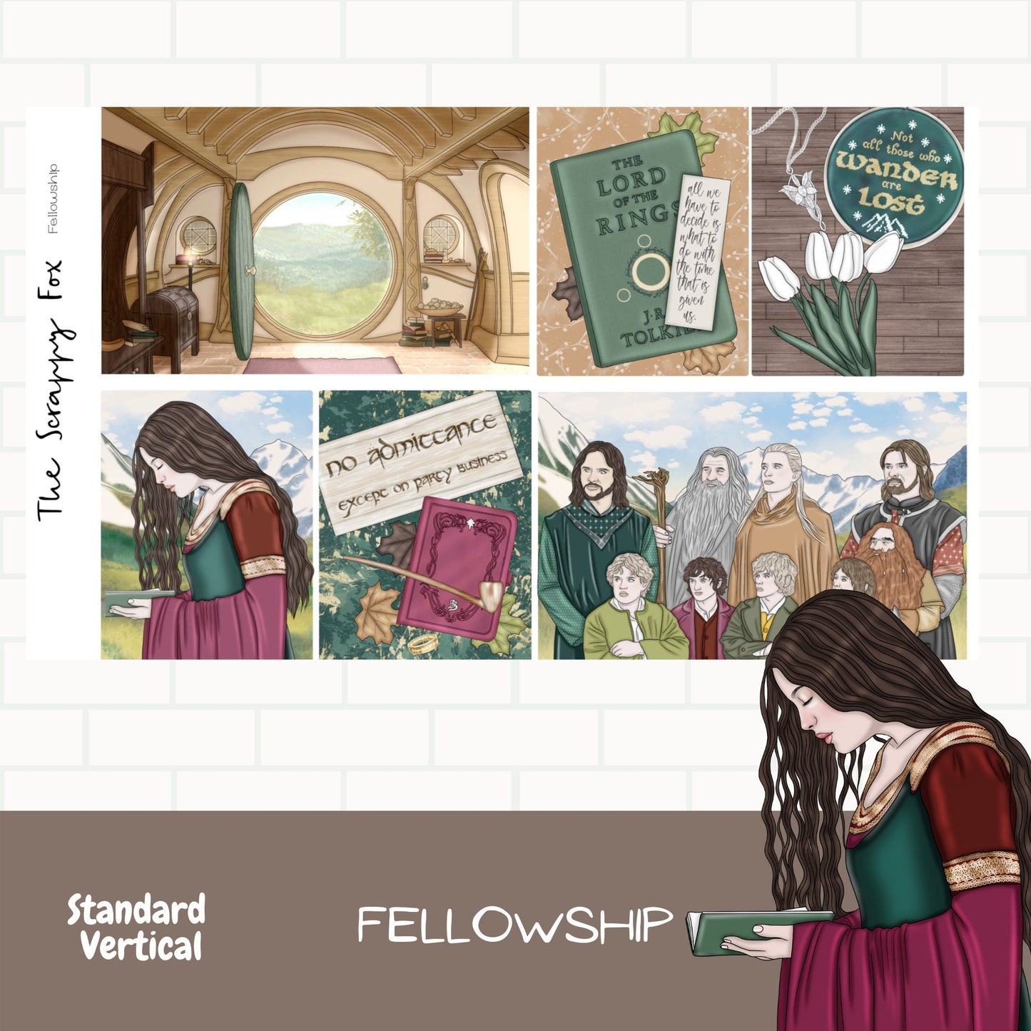 Fellowship Standard Vertical Weekly Sticker Kit