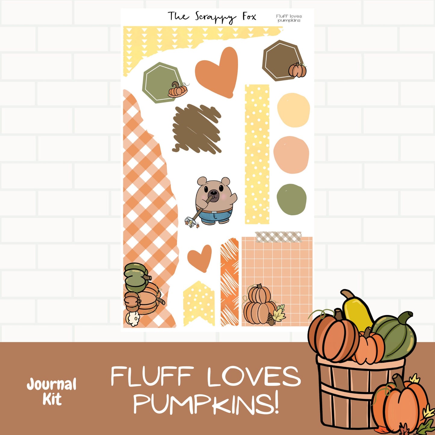 Fluff loves Pumpkins Journaling Bundle
