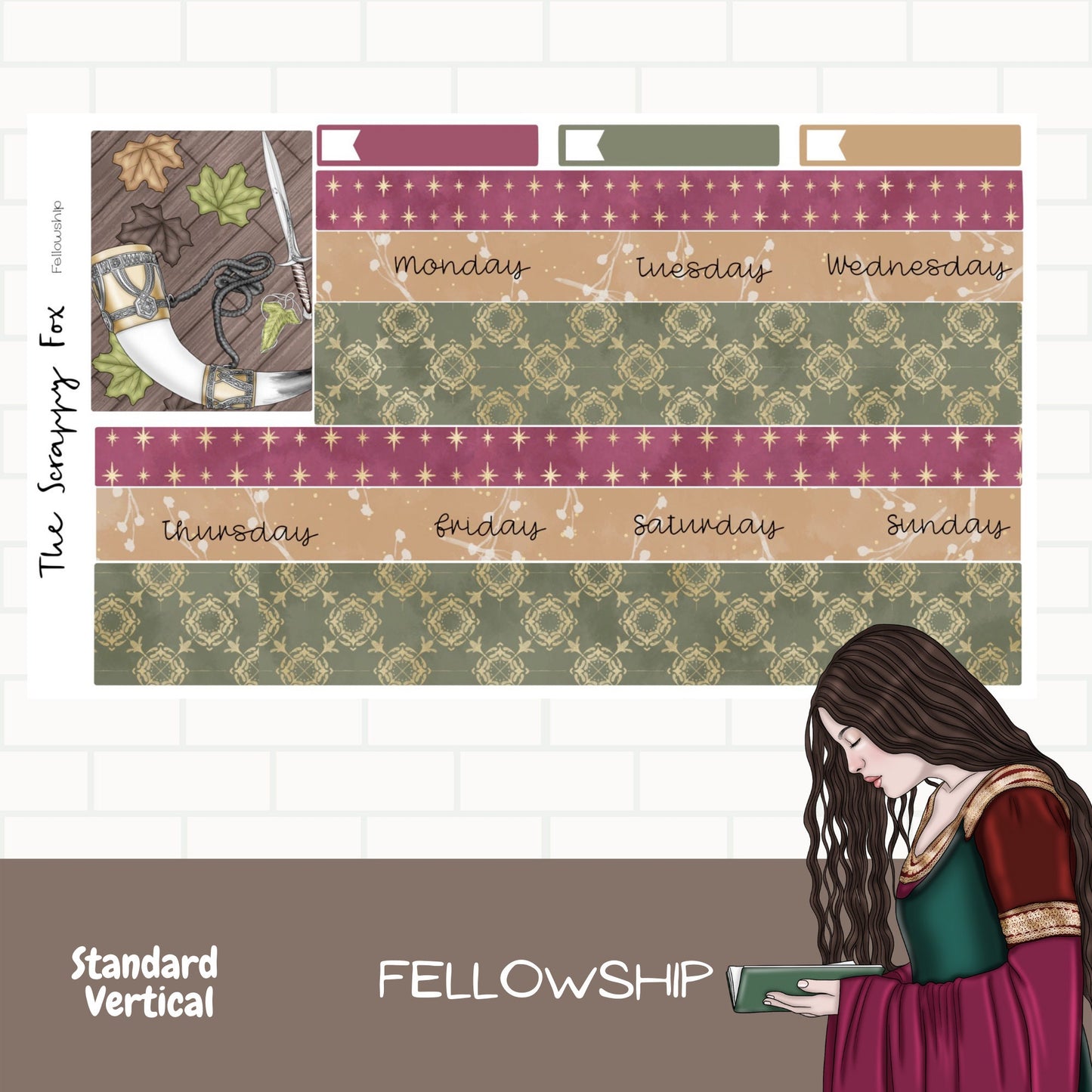 Fellowship Standard Vertical Weekly Sticker Kit