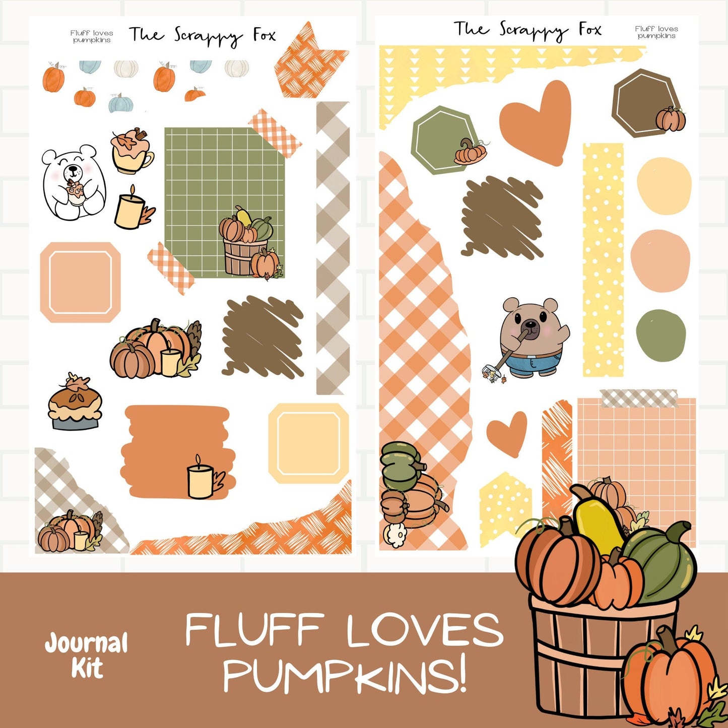 Fluff loves Pumpkins Journaling Bundle