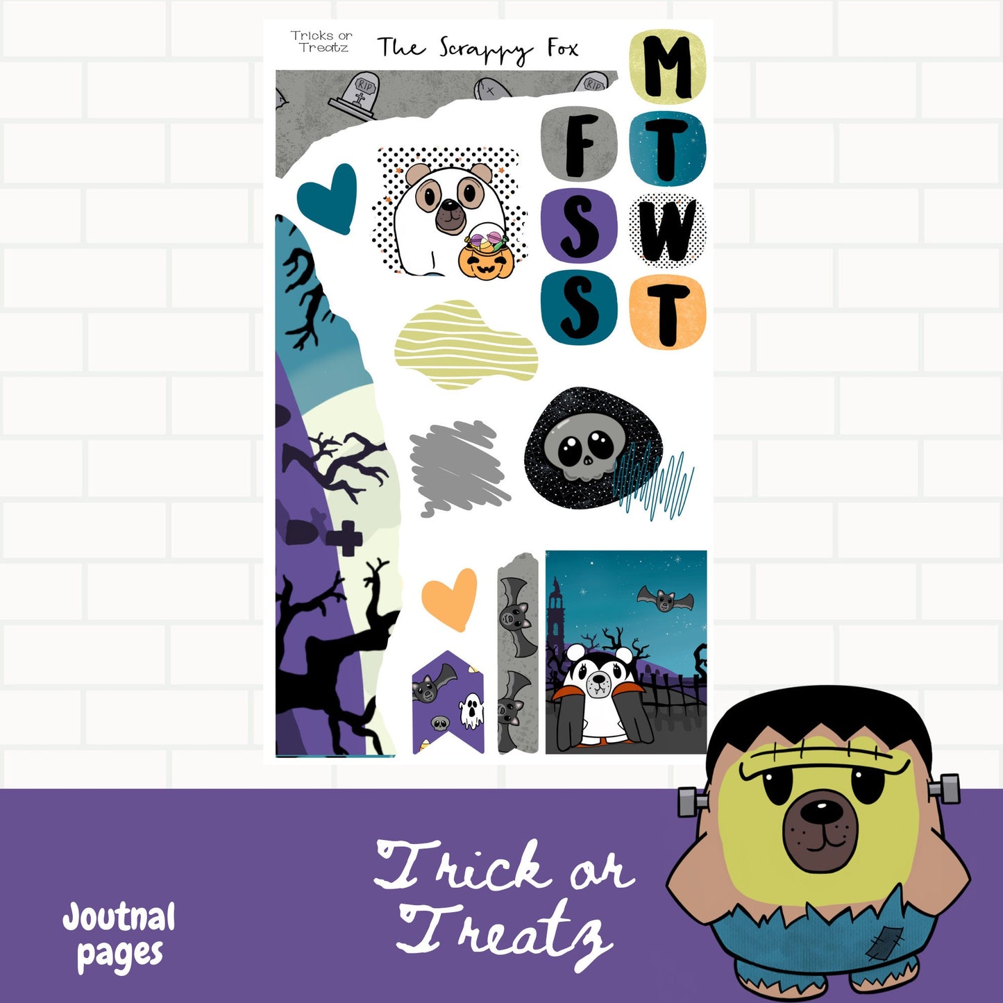 Tricks or Treatz Journaling Stickers