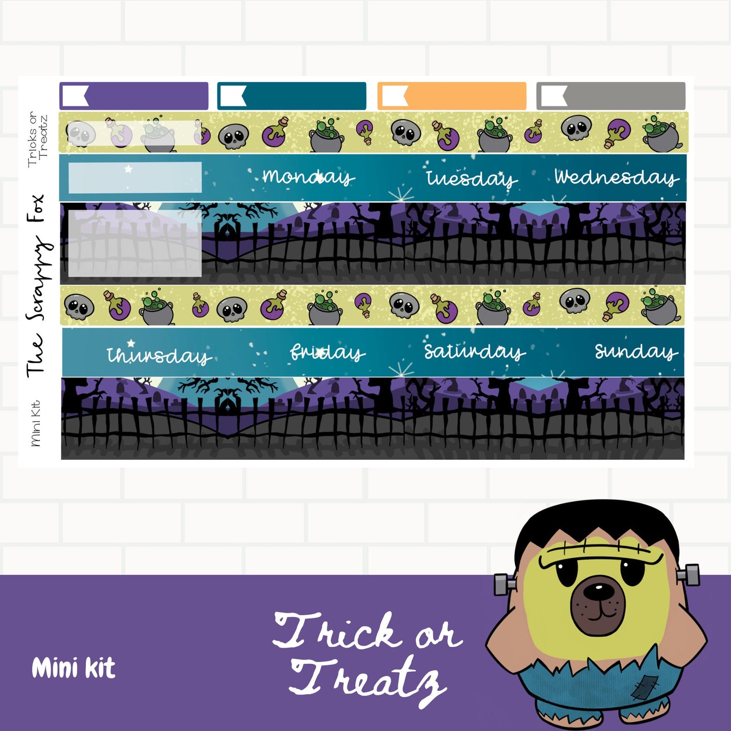 Tricks or Treatz Standard Vertical Weekly Mini Kit