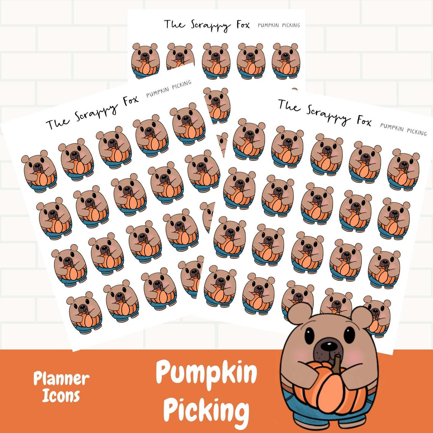 Pumpkin Picking Planner Icons