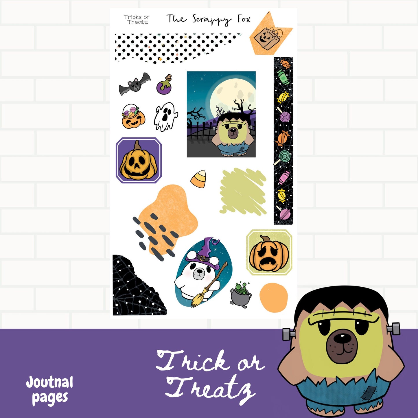 Tricks or Treatz Journaling Stickers