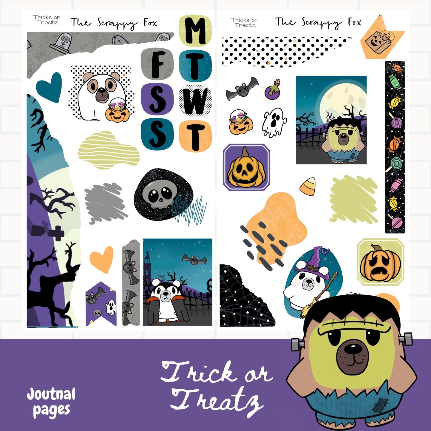 Tricks or Treatz Journaling Stickers