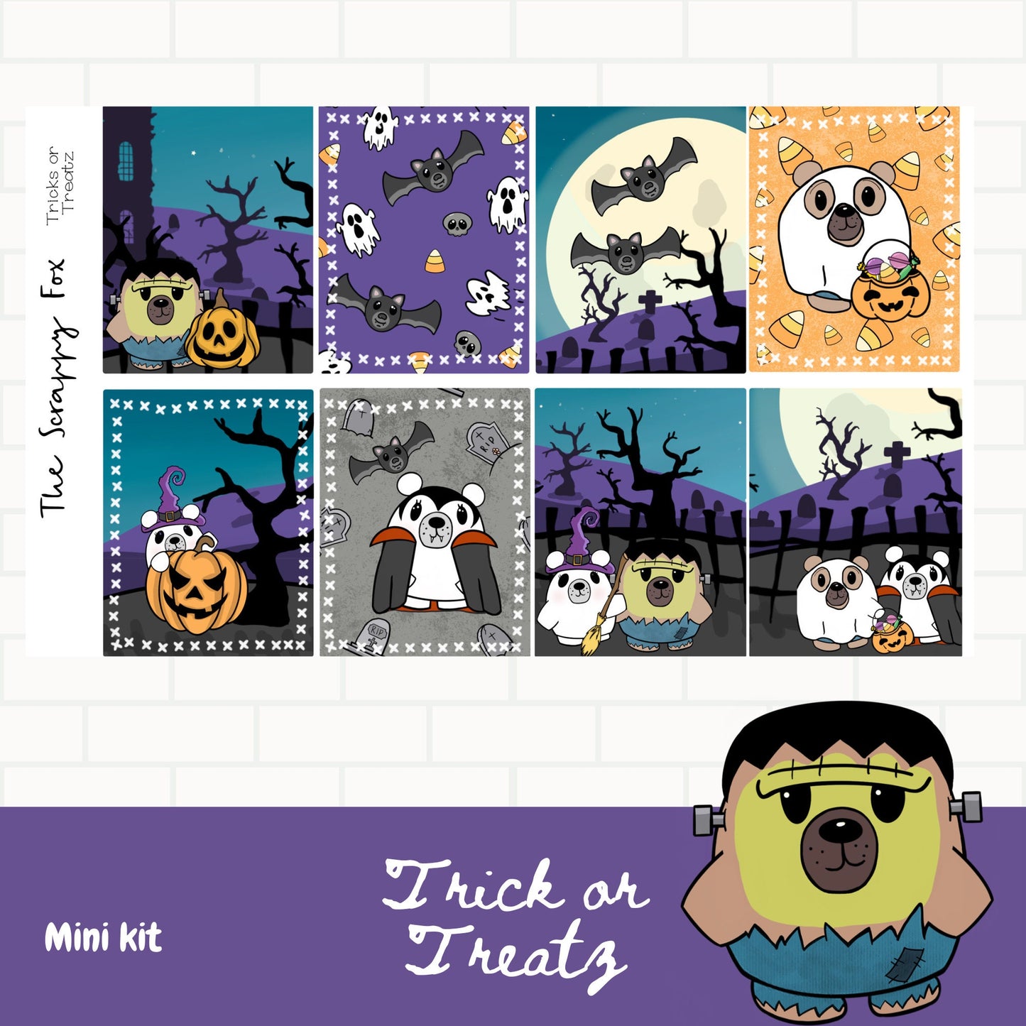 Tricks or Treatz Standard Vertical Weekly Mini Kit