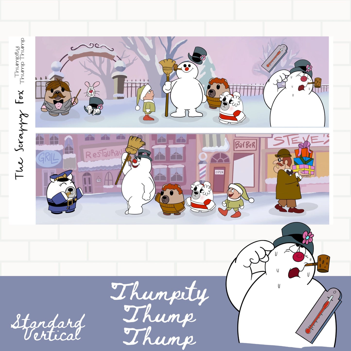 Thumpity thump thump Standard Vertical Weekly Sticker Kit